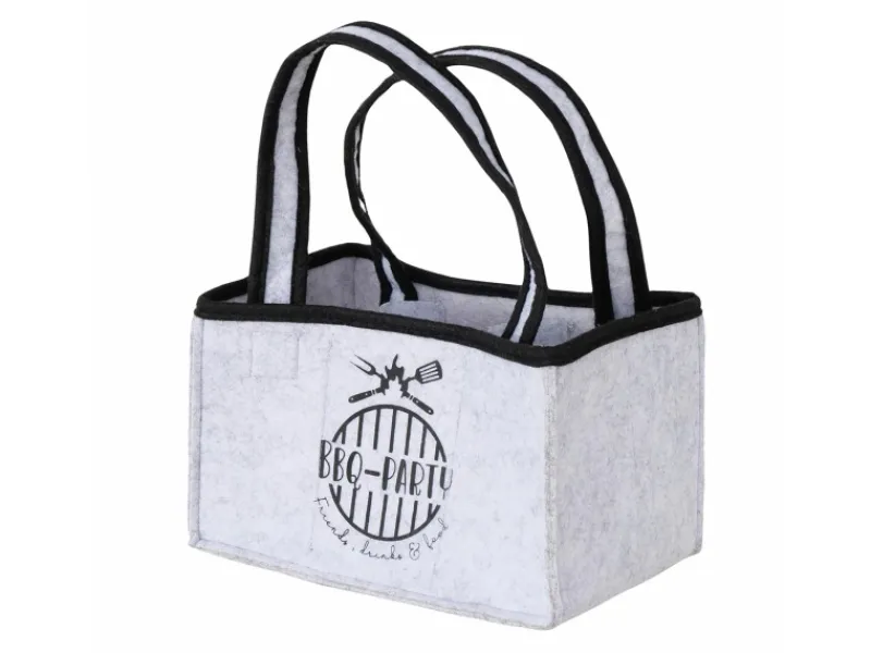 Boltze Flaschenträger BBQ 2-fach Sortiert 32 cm x 16 cm x 25 cm Schwarz-Grau< Küchenhelfer