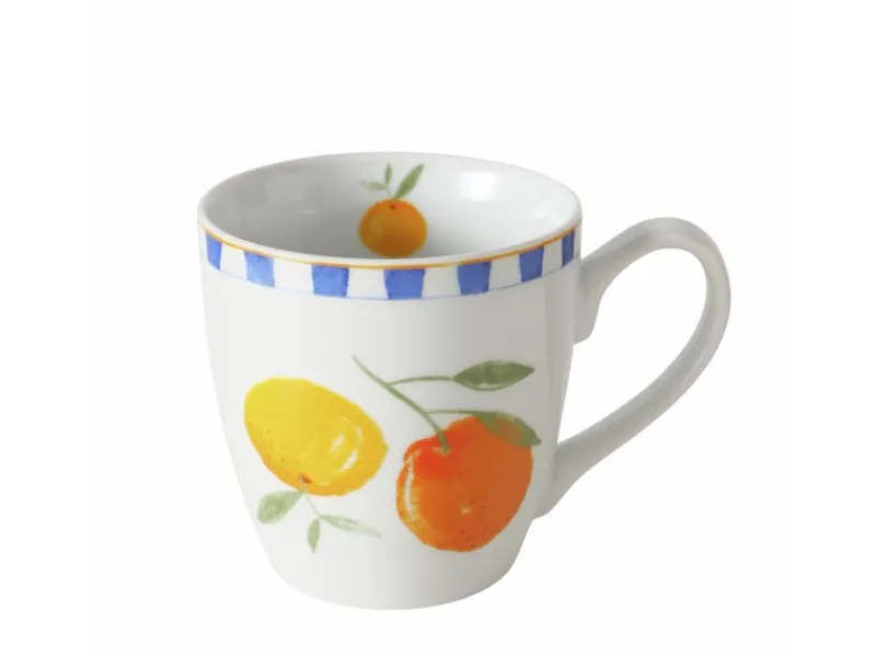 Boltze Geschirr<Jumbobecher Fruits 2-fach Sortiert 10 cm x 10 cm x 14 cm Orange