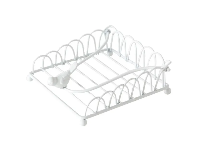 Hot Boltze Serviettenhalter Ria 5 cm x 14 cm x 12 cm Weiß