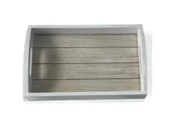 Discount Boltze Tablett Conner Groß 5 cm x 20 cm x 30 cm Weiß