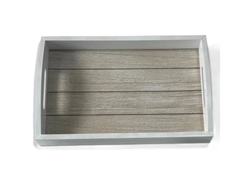 Discount Boltze Tablett Conner Groß 5 cm x 20 cm x 30 cm Weiß