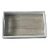 Boltze Tablett Conner Klein 5 cm x 14 cm x 23 cm Weiß< Geschirr