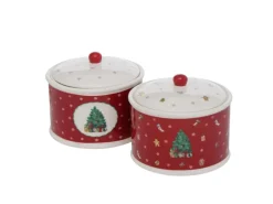 Boltze Vorratsdosen<Vorratsdose Delight 2-fach Sortiert Ø 18 cm x 15 cm Mehrfarbig