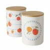 Boltze Vorratsdose Fruits 2-fach Sortiert 16 cm x 12 cm x 16 cm Orange< Vorratsbehälter|Vorratsdosen