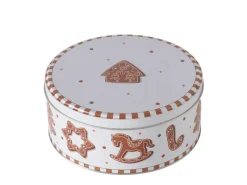Boltze Vorratsdose Ginger Groß 8 cm x 18 cm x 8 cm Braun-Weiß< Vorratsdosen