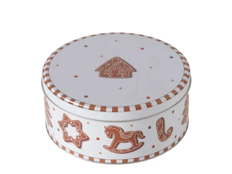 Boltze Vorratsdose Ginger Groß 8 cm x 18 cm x 8 cm Braun-Weiß< Vorratsdosen