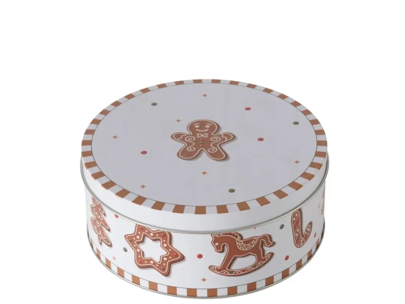 Outlet Boltze Vorratsdose Ginger Klein 7 cm x 16 cm x 7 cm Braun-Weiß