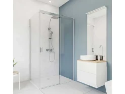 Hot Breuer Duschrückwand Stein-Optik Quick 72 150x255 cm Marmor Weiß