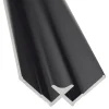 Clearance Breuer Verbindungsprofil für Rückwand Ecke Innen 255 cm Schwarz Matt