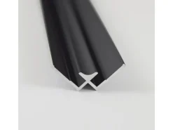 Clearance Breuer Verbindungsprofil für Rückwand Ecke Innen 255 cm Schwarz Matt