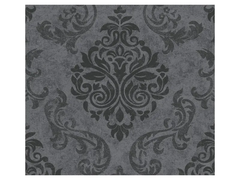 Bricoflor Barock Tapeten Panel anthrazit Tapete Selbstklebend Ideal für Schlafzimmer und Wohnzimmer Vintage Vliestapete mit Ornament als Wandpaneel< Töpfe