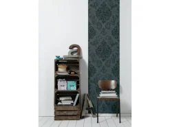 Bricoflor Barock Tapeten Panel anthrazit Tapete Selbstklebend Ideal für Schlafzimmer und Wohnzimmer Vintage Vliestapete mit Ornament als Wandpaneel< Töpfe