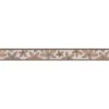Bricoflor Selbstklebende Küchenbordüre in Beige und Braun Schmale Tapetenborte mit Blumen Florale Küchen Tapeten Bordüre mit Vinyl< Küchenrückwände