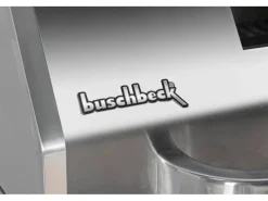 Buschbeck Kühlschränke<Outdoorküche Brighton aus Schwarzer Edelstahl mit Marmor-Platte
