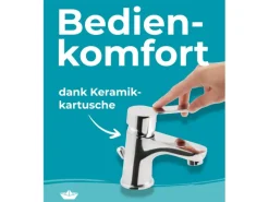 Einhebelmischer<Calmwaters Waschtischarmatur Original Chrom Excentergarnitur 14PZ2540