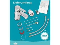 Einhebelmischer<Calmwaters Waschtischarmatur Original Chrom Excentergarnitur 14PZ2540