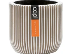 Capi Töpfe<Pflanztopf Groove Kugel Oval 24 cm x 21 cm