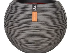 Capi Pflanztopf Nature Rib Kugel niedrig Riffel Ø 40 cm x 32 cm< Töpfe