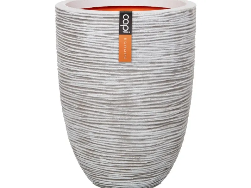 Capi Töpfe<Pflanztopf Nature Rib Elegant niedrig Riffel Ø 46 cm x 58 cm
