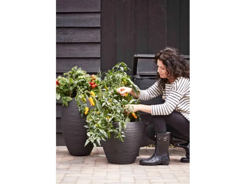 Capi Töpfe<Pflanztopf Nature Rib Elegant Deluxe Riffel Ø 40 cm x 60 cm