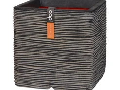 Capi Pflanztopf Rib NL quadratisch 50 cm x 50 cm x 50 cm< Töpfe