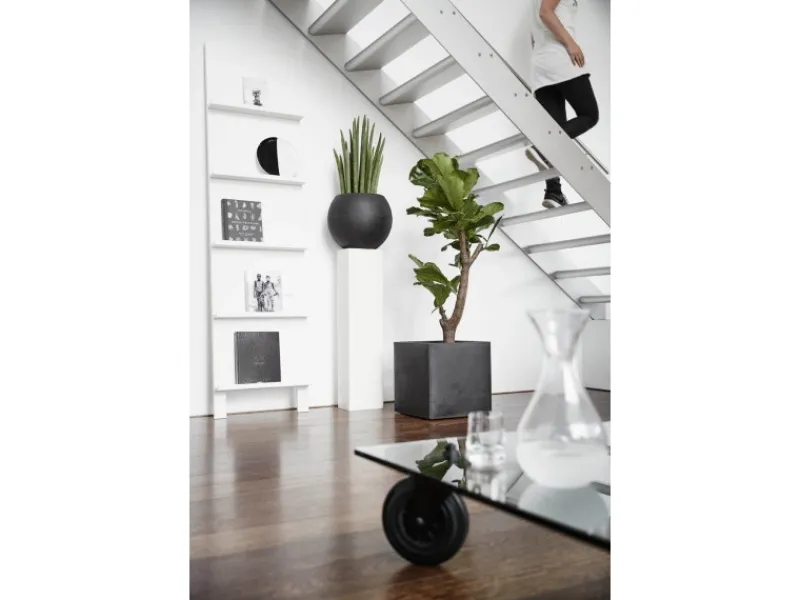 Best Capi Pflanztopf Smooth viereckig 32 cm x 32 cm x 32 cm Schwarz