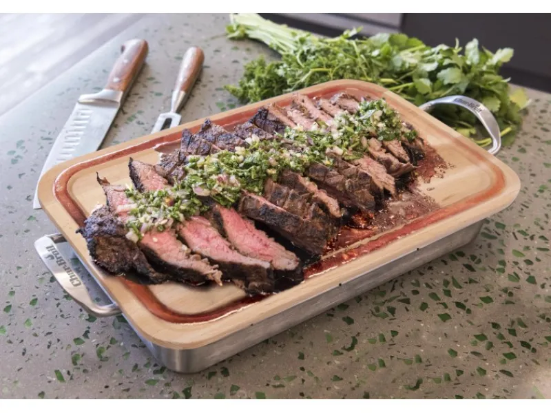 Outlet Char-Broil Grill+® Bratschale & Schneidebrett Edelstahl