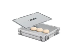 PROREGAL CHEFGASTRO Pizzaballenbox Mit Deckel HxBxT 8,5 x 30 x 40 cm 9 Liter Teigwanne Für Pizzateig Sstapelbare Pizzabox< Vorratsdosen