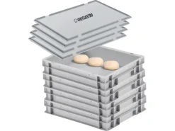 PROREGAL CHEFGASTRO SuperSparSet 4 x Pizzaballenbox Mit 4 x Deckel HxBxT 8,5 x 30 x 40 cm 9 Liter Teigwanne Für Pizzateig Sstapelbare Pizzabox< Vorratsdosen|Vorratsbehälter