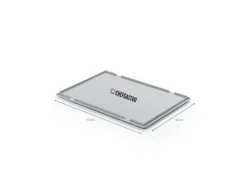 PROREGAL Vorratsdosen<CHEFGASTRO SuperSparSet 2 x Pizzaballenbox Mit 2 x Deckel HxBxT 8,5 x 30 x 40 cm 9 Liter Teigwanne Für Pizzateig Sstapelbare Pizzabox
