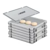 PROREGAL CHEFGASTRO SuperSparSet 3 x Pizzaballenbox Mit 1 x Deckel HxBxT 8,5 x 30 x 40 cm 9 Liter Teigwanne Für Pizzateig Sstapelbare Pizzabox< Vorratsbehälter