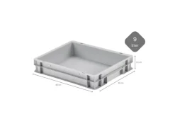 PROREGAL CHEFGASTRO SuperSparSet 3 x Pizzaballenbox Mit 1 x Deckel HxBxT 8,5 x 30 x 40 cm 9 Liter Teigwanne Für Pizzateig Sstapelbare Pizzabox< Vorratsbehälter