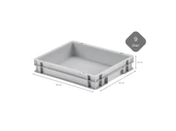 PROREGAL CHEFGASTRO SuperSparSet 3 x Pizzaballenbox Ohne Deckel HxBxT 7,5 x 30 x 40 cm 9 Liter Teigwanne Für Pizzateig Sstapelbare Pizzabox