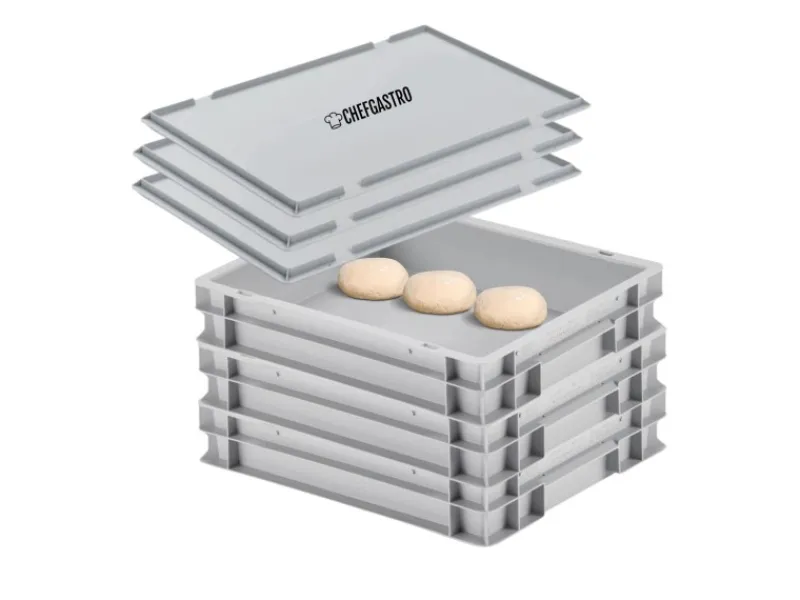 Online PROREGAL CHEFGASTRO SuperSparSet 3 x Pizzaballenbox Mit 3 x Deckel HxBxT 8,5 x 30 x 40 cm 9 Liter Teigwanne Für Pizzateig Sstapelbare Pizzabox