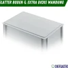 PROREGAL Vorratsbehälter|Vorratsdosen<CHEFGASTRO SuperSparSet 4 x Pizzaballenbox Mit 1 x Deckel HxBxT 8,5 x 30 x 40 cm 9 Liter Teigwanne Für Pizzateig Sstapelbare Pizzabox