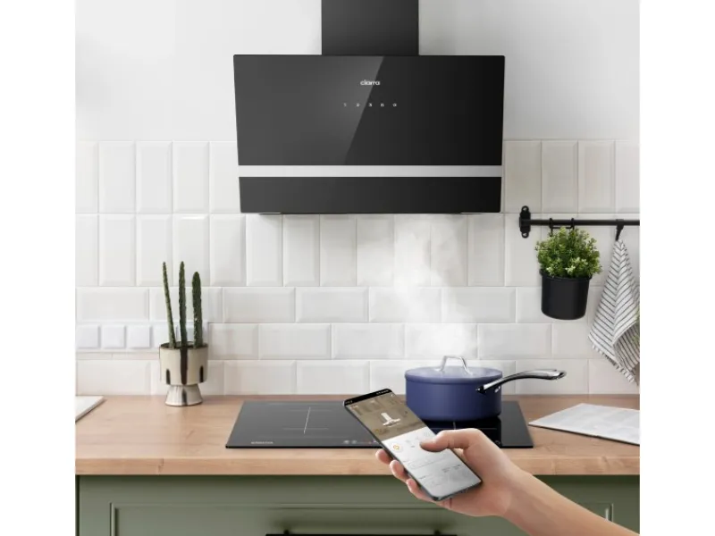 New CIARRA Dunstabzugshaube 60 cm 650 m³/h A+++ Kopffrei WIFI-APP Touch Control VM6736HB