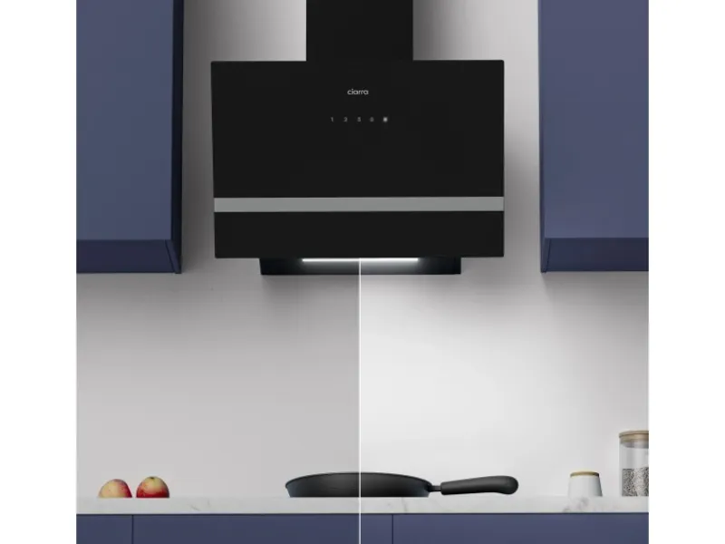 New CIARRA Dunstabzugshaube 60 cm 650 m³/h A+++ Kopffrei WIFI-APP Touch Control VM6736HB