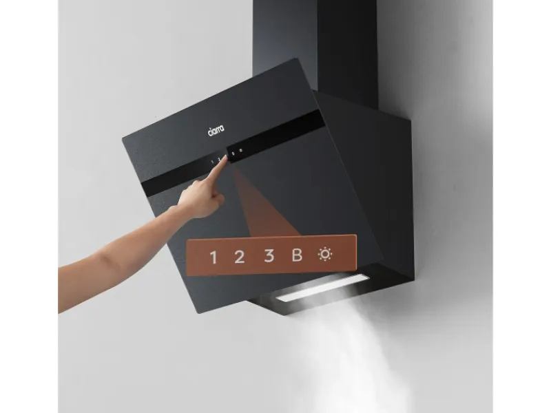 Einbauküchen|Kochfelder<CIARRA Dunstabzugshaube 60 cm 650 m³/h A+++ Kopffrei WIFI-APP Touch Control VM6736HG