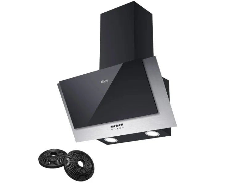 Dunstabzugshauben-Filter<CIARRA Dunstabzugshaube 60 cm 350 m³/h A++ Kopffrei Schwarz VM6736CB