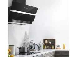 CIARRA Dunstabzugshaube 60 cm 650 m³/h A+++ Kopffrei WIFI-APP Touch Control VM6736NB