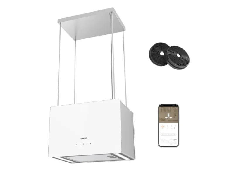 CIARRA Dunstabzugshaube A+++ 700 m³/h WIFI APP & Touch-Bedienung Inselhaube VM4850S< Inselhauben|Kücheninseln