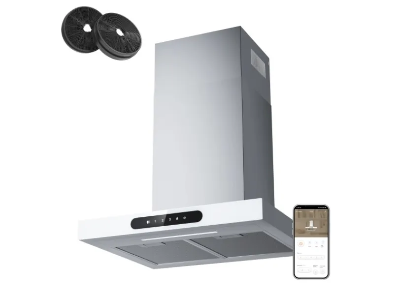 Outlet CIARRA Dunstabzugshaube A+++ 650 m³/h 60 cm WIFI-APP Touch Control VM6102W