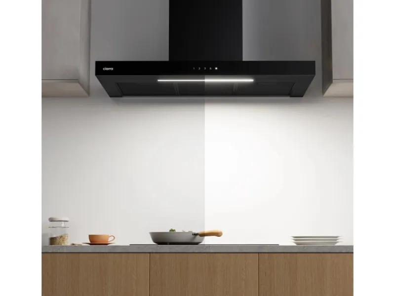 Hot CIARRA Dunstabzugshaube A+++ 650 m³/h 90 cm WIFI-APP Touch Control VMB9102