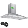 Discount CIARRA Dunstabzugshaube A++ 370 m³/h 90 cm 3 Stufen Abzugshaube VMS9201