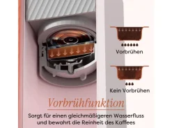 CIARRA Espressomaschine Tragbare Kaffeemaschine 3 Temperatur 15 Bar für Camping Reise CBPCM551-P< Kaffeemaschinen