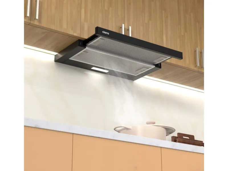 Discount CIARRA Flachschirmhaube 60 cm 370 m³/h A++ Unterbau Abzugshaube VM6906DB