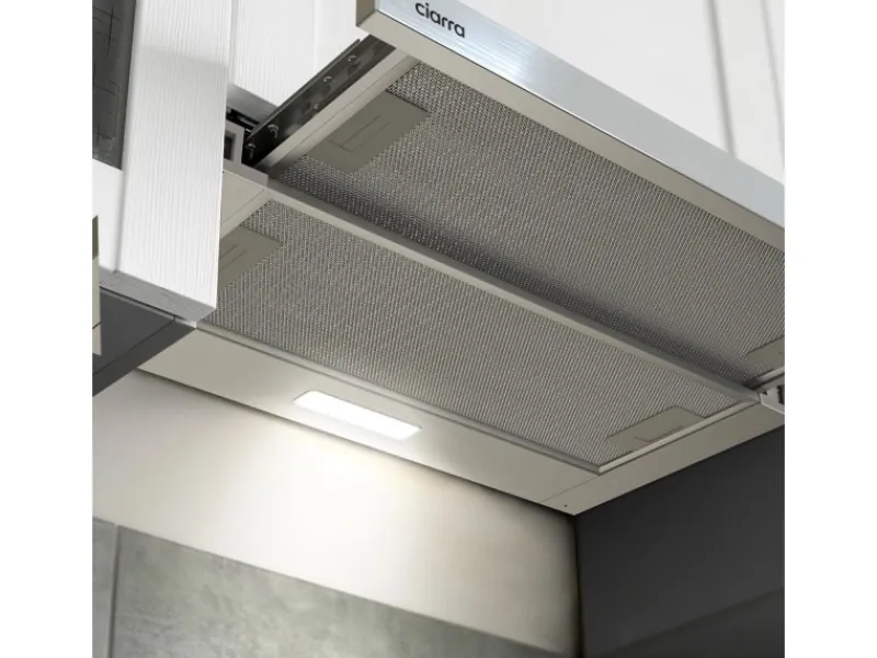 Outlet CIARRA Flachschirmhaube 60 cm 370 m³/h A++ Unterbau Abzugshaube VM6906DS
