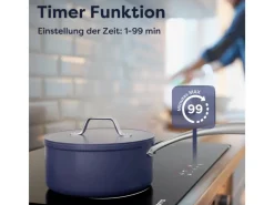 CIARRA Induktionskochfeld 60 cm 3 Kochfelder Einbau-Induktion VM3BIH-C< Kochfelder