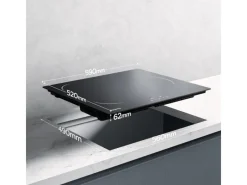 CIARRA Induktionskochfeld 60 cm 3 Kochfelder Einbau-Induktion VM3BIH-C< Kochfelder