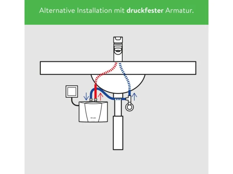 Clage Durchlauferhitzer<Kleindurchlauferhitzer MCX7 Elektronisch 6,5 kW